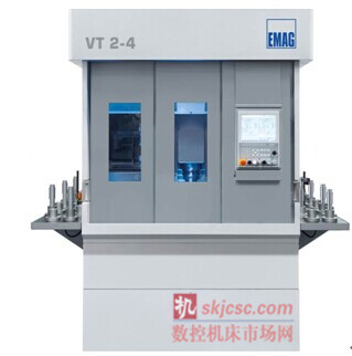 圖5：四軸 VT 2-4 倒立式軸類件加工車床可加工（gōng）最大直徑為 100 mm，長度為 400 mm 的工件